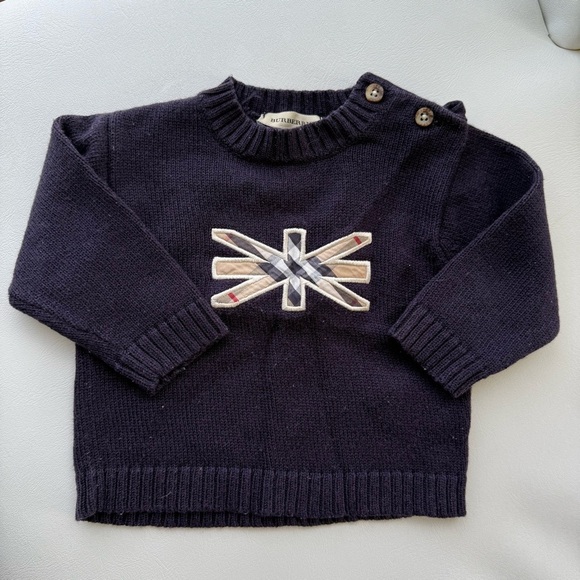 Baby kid set top jumper long sleeves + shorts 3/6 months Burberry beige - Picture 2 of 5